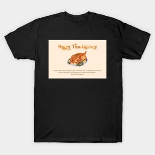 Happy Thanksgiving Card - 16 T-Shirt